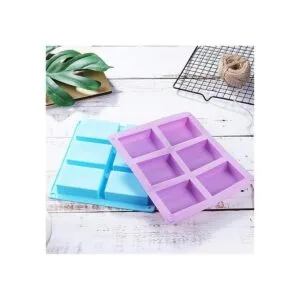 TDHDIKE Paquete de 4 moldes rectangulares de silicona para