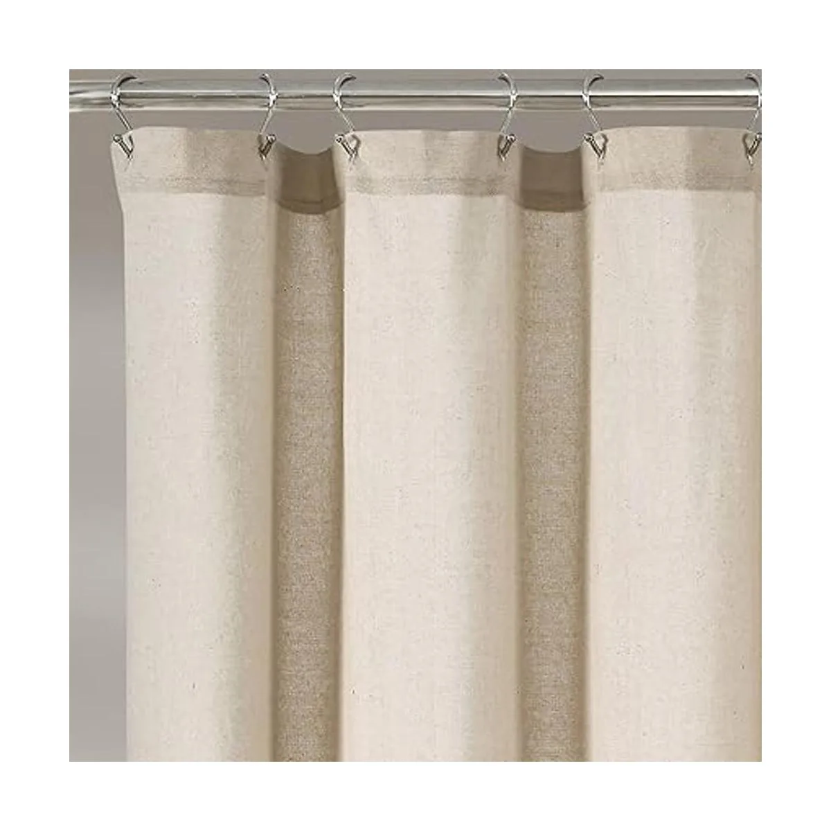 Lush Decor 16T005779 Cortina de ducha de lino oscuro 72_3