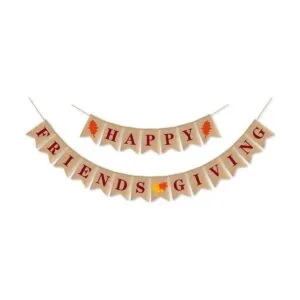 Guirnalda decorativa de arpillera de SWYOUN con diseño de_1