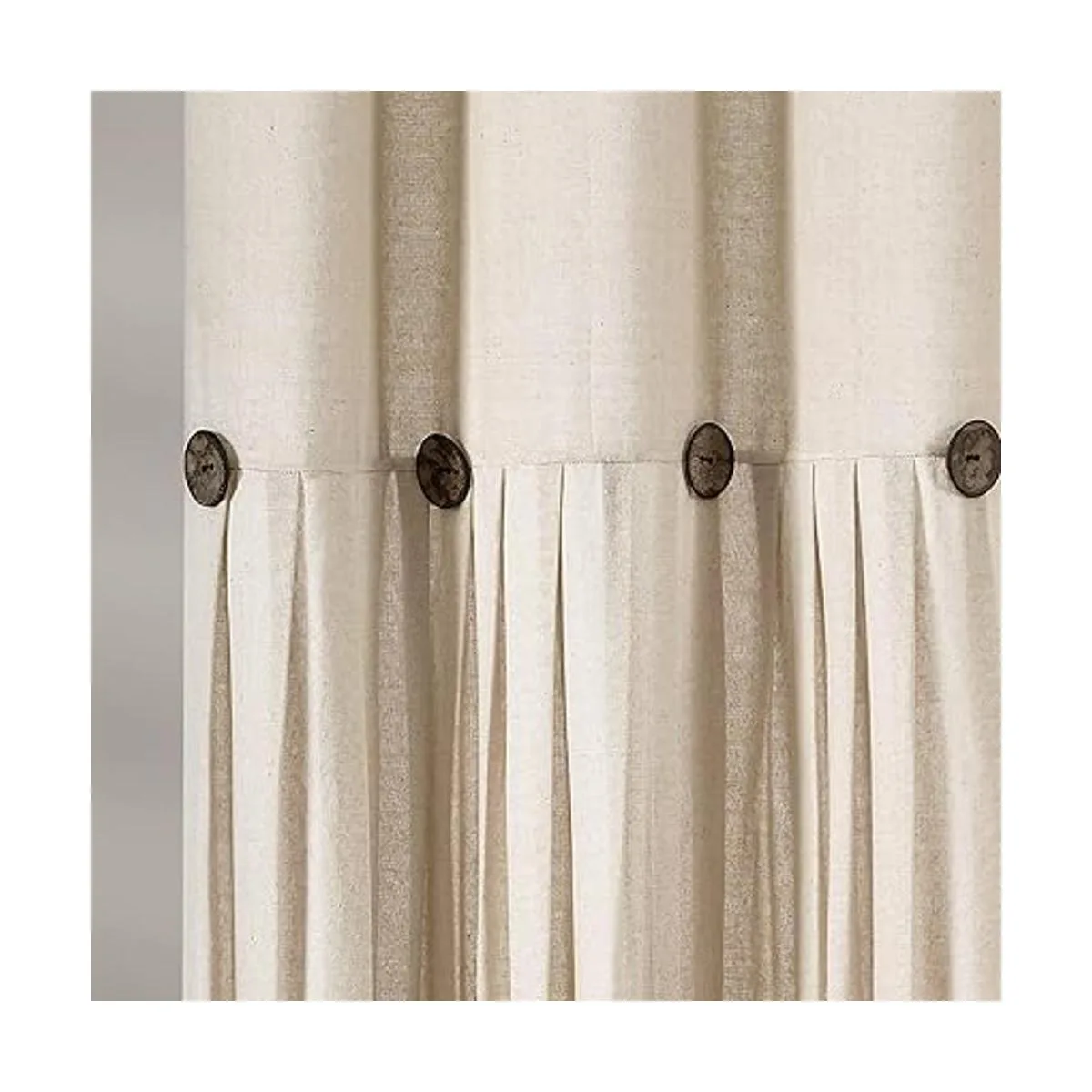 Lush Decor 16T005779 Cortina de ducha de lino oscuro 72_4