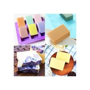 TDHDIKE Paquete de 4 moldes rectangulares de silicona para