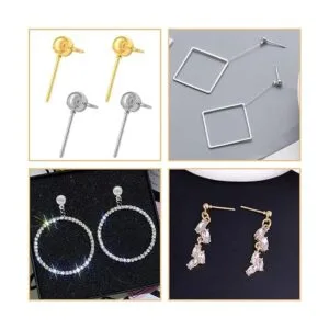 200 pendientes de bola con 200 pendientes de goma con