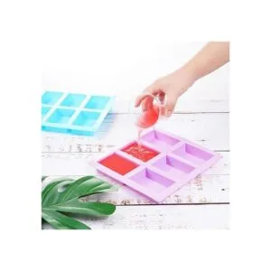 TDHDIKE Paquete de 4 moldes rectangulares de silicona para