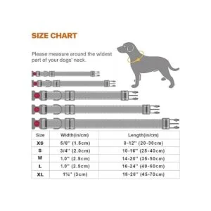 Taglory Collar reflectante para perros con hebilla de_6