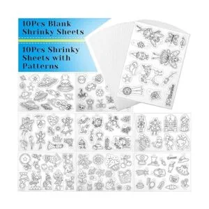 Shynek Juego de 205 llaveros retráctiles incluye 20 hojas_3