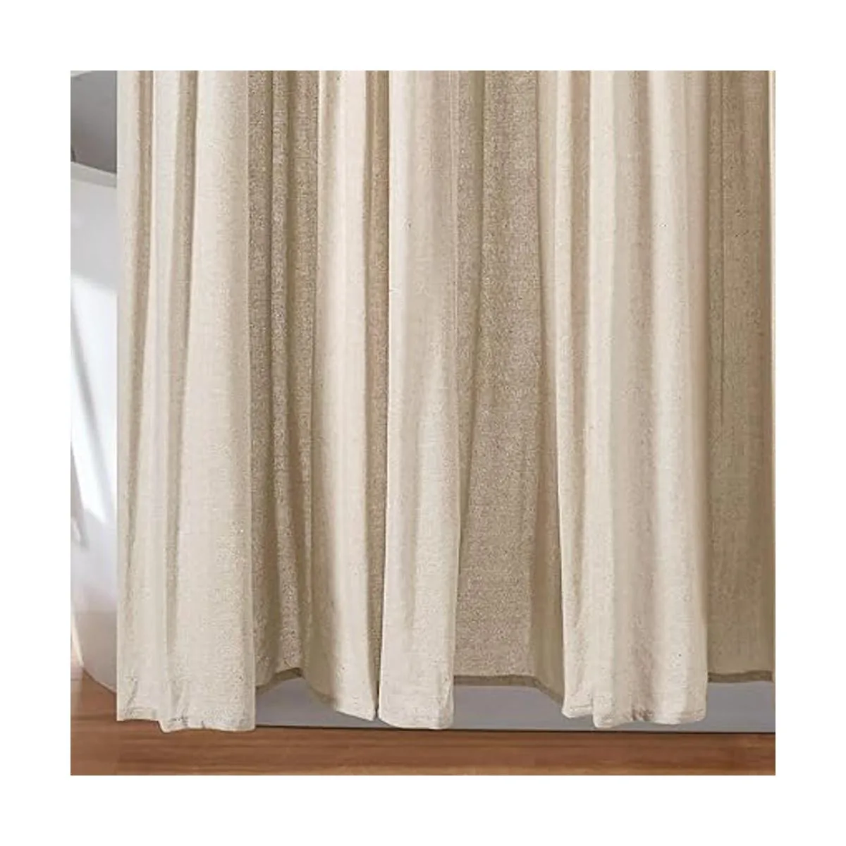 Lush Decor 16T005779 Cortina de ducha de lino oscuro 72_5