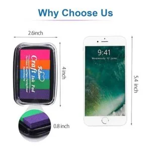 Fstaor Craft Almohadilla de tinta grande para sellos de