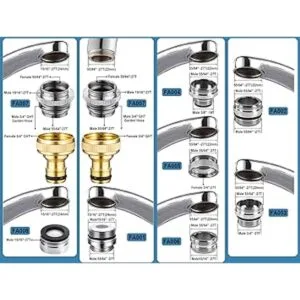 Kit de adaptador de grifo de 9 piezas adaptador de