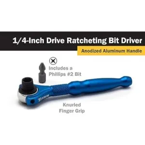 Titan Tools 11317 Destornillador con trinquete micro de