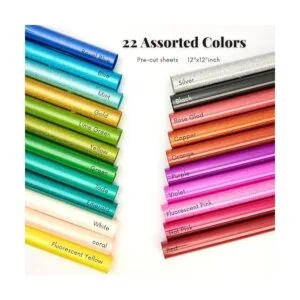 FANSGUAR Vinilo termotransferible con purpurina HTV de 12_2