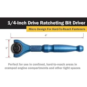 Titan Tools 11317 Destornillador con trinquete micro de