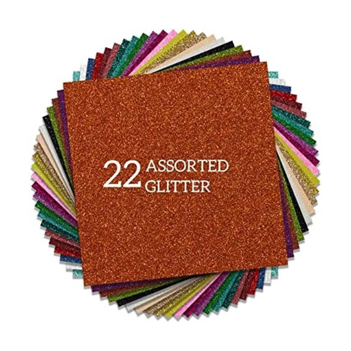 FANSGUAR Vinilo termotransferible con purpurina HTV de 12_1