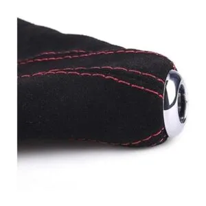 RASTP Bota de piel de ante con puntada roja manual o