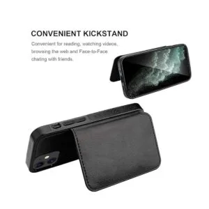 KIHUWEY Funda protectora para iPhone 12 Mini con soporte_5