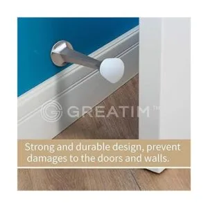 Greatim GTDS Tope de puerta rígido sólido de 3 pulgadas_4