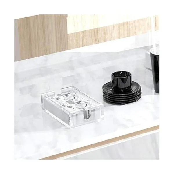 Richboom Servilleteros de acrílico para invitados 9 x 5.5