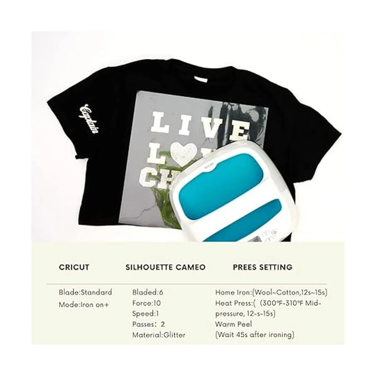 FANSGUAR Vinilo termotransferible con purpurina HTV de 12_4