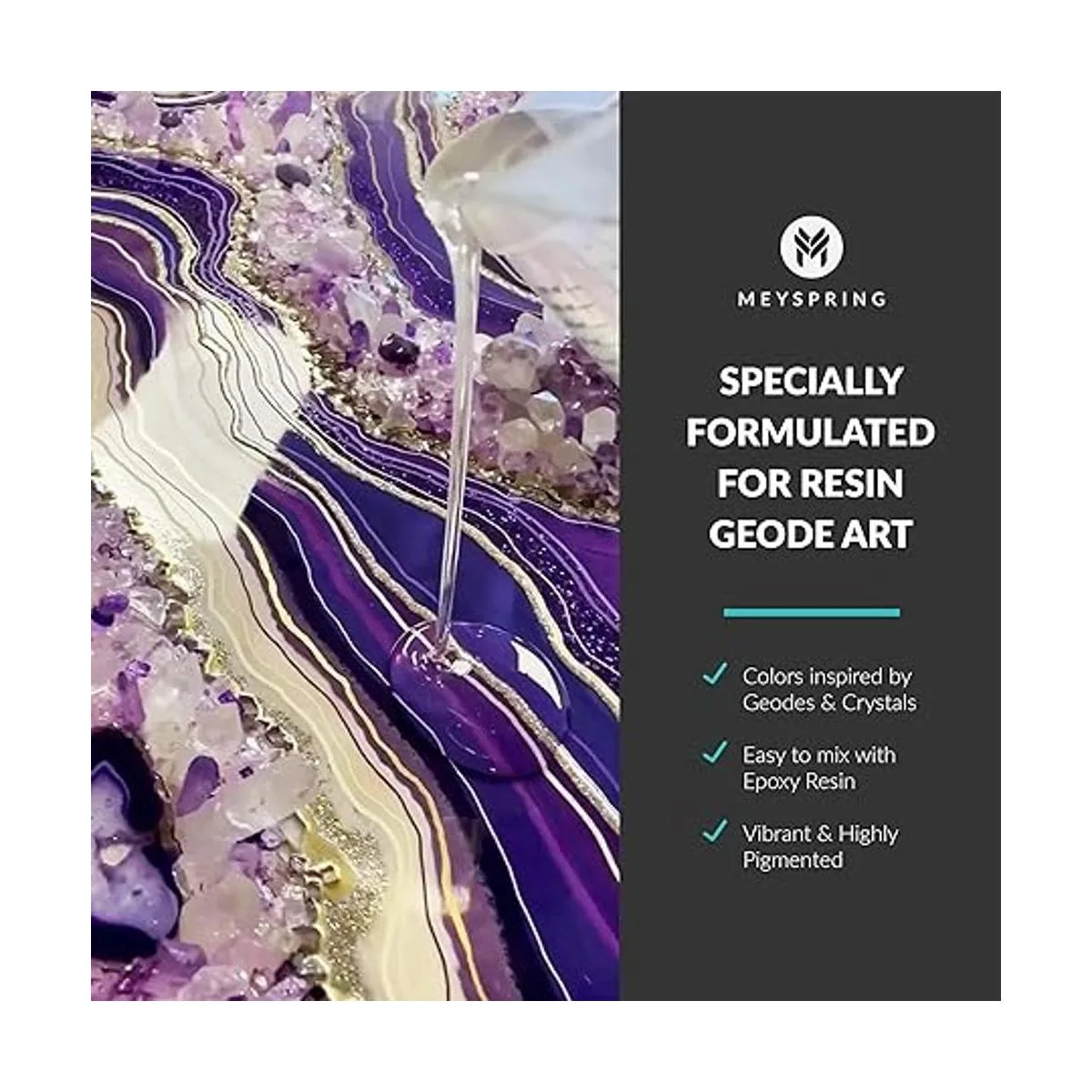 MEYSPRING Gemstones Collection Polvo de mica para resina_4
