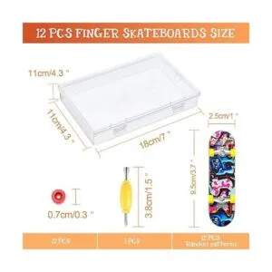 Juego de 25 diapasones de dedo mini monopatín de_2