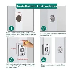 Paquete de 4 cierres de bola de acero inoxidable_5