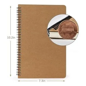 EUSOAR B5 3 paquetes de cuadernos en espiral en blanco_2