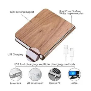 Libro de lámpara plegable de gran tamaño luz nocturna_3