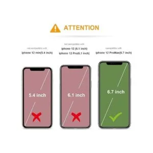 KIHUWEY Funda compatible con iPhone 12 Pro Max con soporte_2