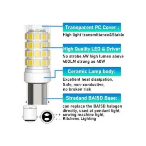 Bombilla LED BA15D 4W equivalente a 40WHalogenBulb_4