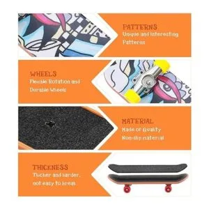 Juego de 25 diapasones de dedo mini monopatín de_3