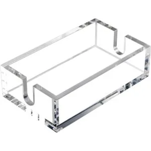 Richboom Servilleteros de acrílico para invitados 9 x 5.5