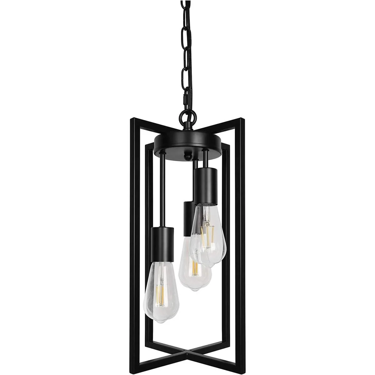 Iluminación colgante industrial moderna de estilo rústico_1