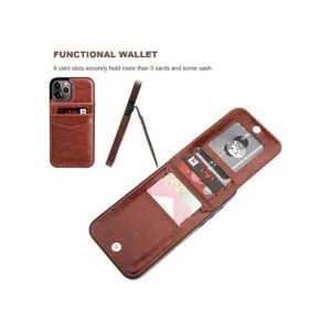 KIHUWEY Funda compatible con iPhone 12 Pro Max con soporte_4