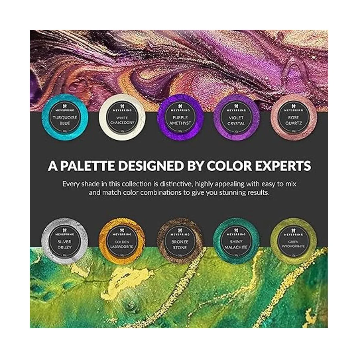 MEYSPRING Gemstones Collection Polvo de mica para resina_3
