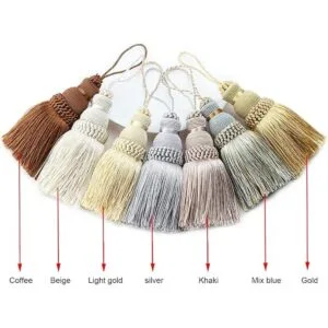 Fenghuangwu Borla colorida borla para llaves accesorios_6