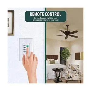 Eogifee Ventilador de techo universal con control de pared
