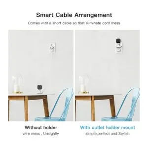 Koroao Paquete de 2 soportes de pared con salida de CA_4