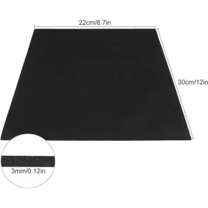 AConnet 80 hojas de papel de espuma EVA color negro 8.0