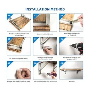 Soportes de estante plegables de 16 pulgadas bisagras