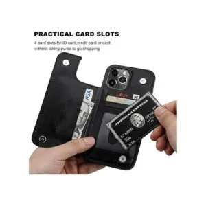 ONETOP Compatible con iPhone 12 Pro Max Funda tipo cartera_4