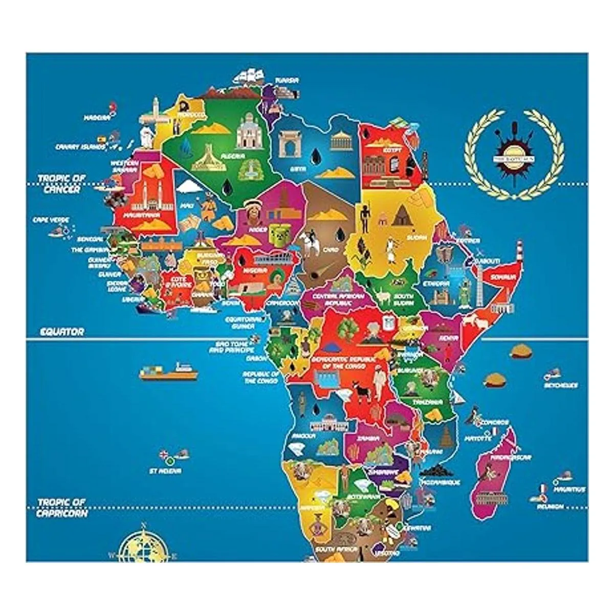 Rompecabezas de frica Mapa de frica Historia negra_2