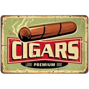 AOYEGO Cartel de lata de cigars Shop carteles de metal