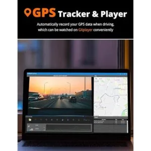 Kingslim Cámara D4 4K doble para salpicadero con GPS WiFi_5