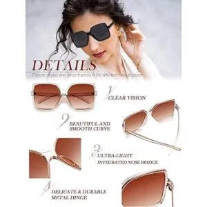 6 pares de gafas de sol cuadradas de gran tamaño_3