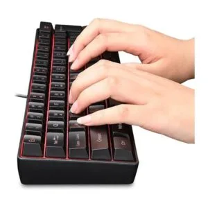 DGG Teclado K60 de 61 teclas RGB retroiluminado 60 con