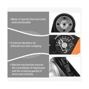 IWISS Herramienta de crimpado Deutsch Solid Contacts AWG_6