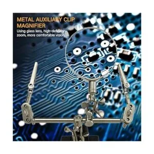 AORAEM Lupa de manos de ayuda con clips de cocodrilo_6