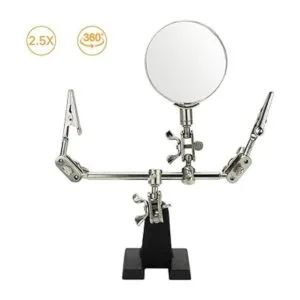 AORAEM Lupa de manos de ayuda con clips de cocodrilo_5