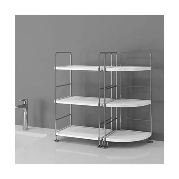 Estante esquinero de 3 niveles para especias de cocina