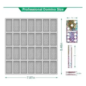 Moldes profesionales de dominó para fundición de resina_3