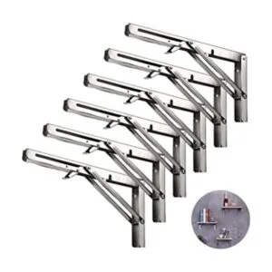 Soportes de estante plegables de 16 pulgadas bisagras